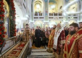 В день памяти священномученика Илариона (Троицкого) председатель Синодального отдела по монастырям и монашеству возглавил Божественную литургию в Сретенском монастыре 