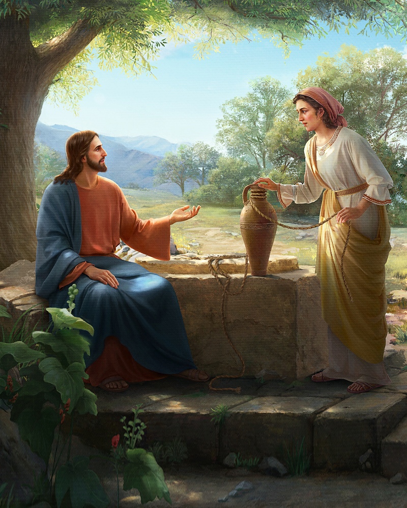 Неделя о самарянке. Христос Господь и Фотиния из Сихема