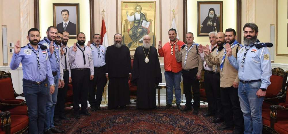 Патриарх встретился с группой православных скаутов