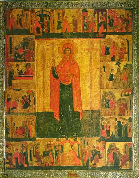 Святая Параскева Пятница, с житием (псковская)  