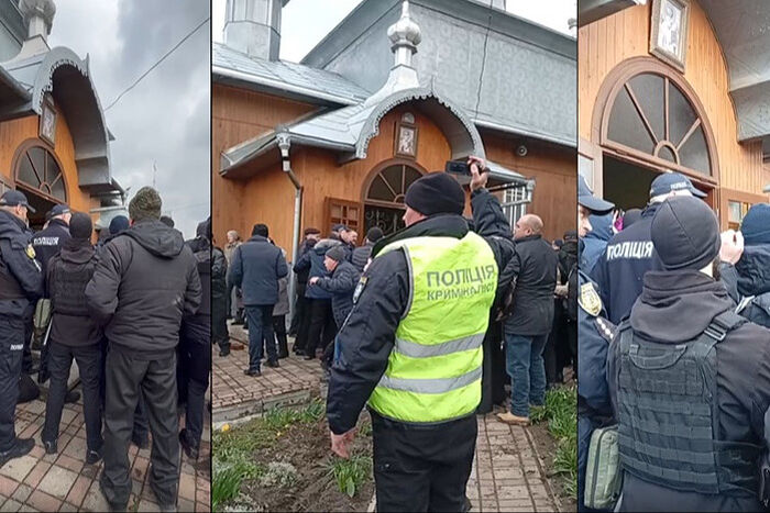 В Верхних Становцах на Буковине «ПЦУ» при помощи полиции захватила храм Украинской Православной Церкви