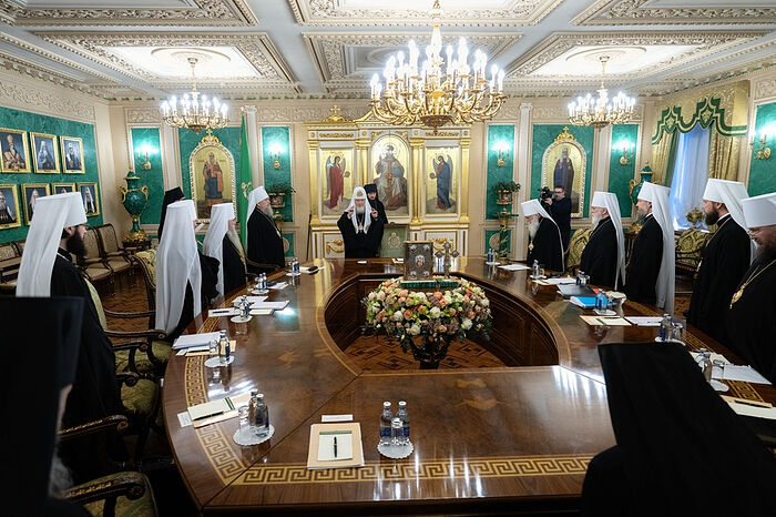 Святейший Патриарх Кирилл возглавил очередное заседание Священного Синода