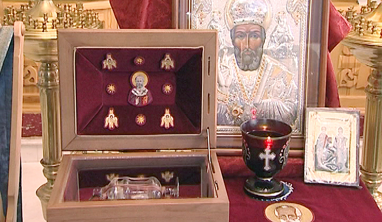 Частица мощей Николая Чудотворца в храме Челябинска