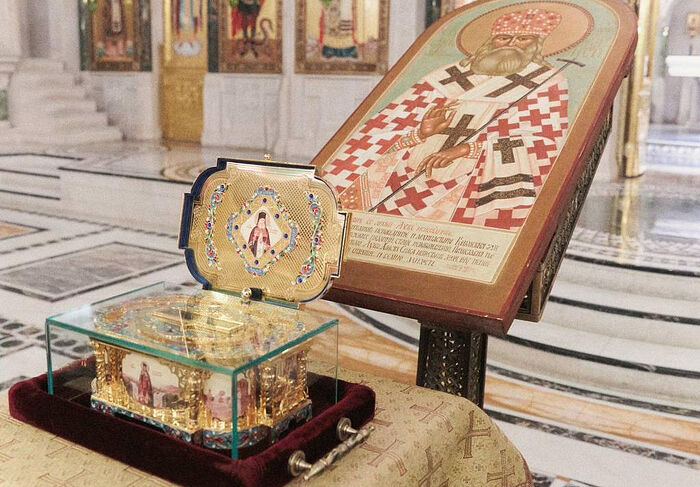 Мощи святителя Луки Крымского встретили в Сретенском монастыре