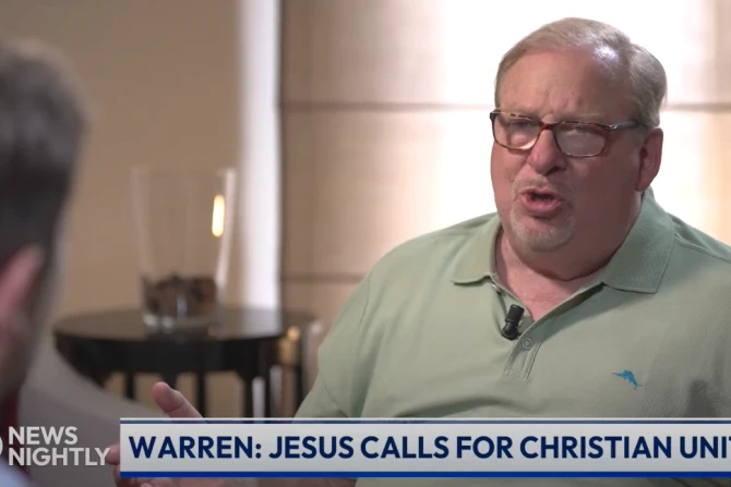 Пастор Рик Уоррен: Христианское единство 'все еще остается неотвеченной молитвой Иисуса'