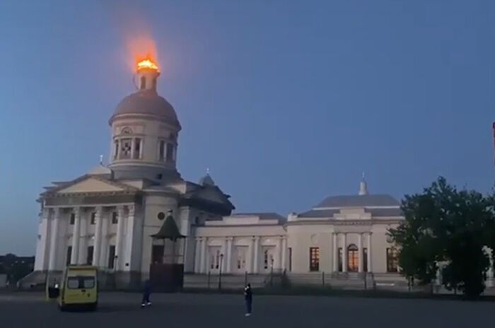 В результате атаки ВСУ пострадал Никольский собор в поселке Епифань Тульской области