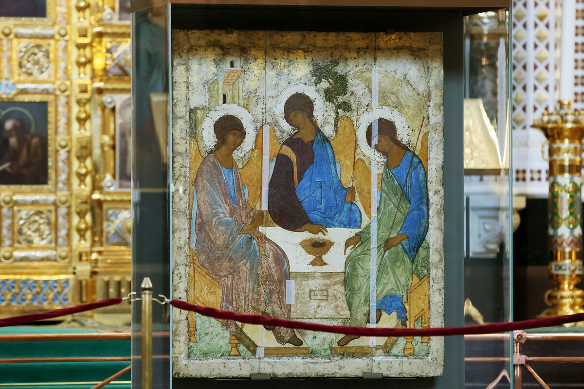 Икона «Троица» преподобного Андрея Рублева будет возвращена в Свято-Троицкую Сергиеву лавру к празднику Святой Троицы