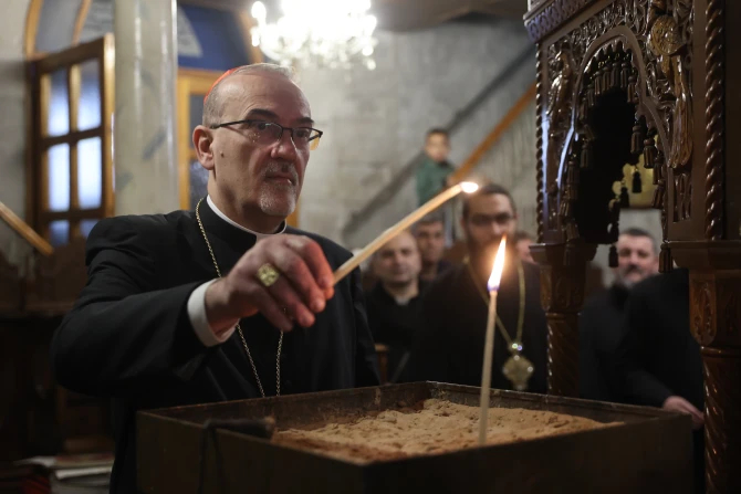 ФОТО: Кардинал Пиццабалла делится рождественским посланием после визита в Газу