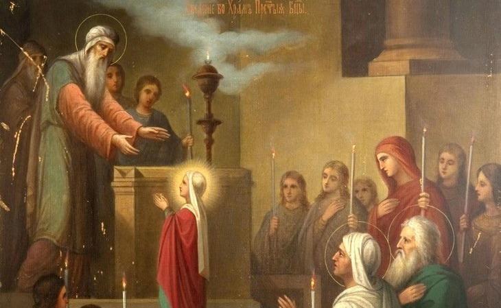 4 декабря – день Введения во Храм Пресвятой Богородицы