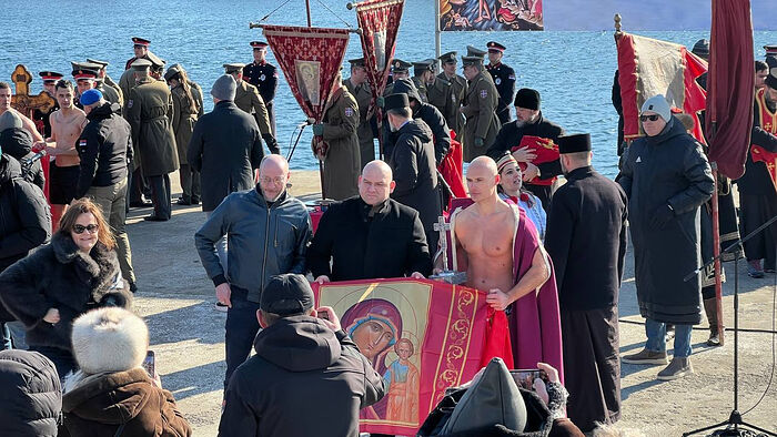 Делегация Русского Дома приняла участие в Крещенских торжествах в Белграде