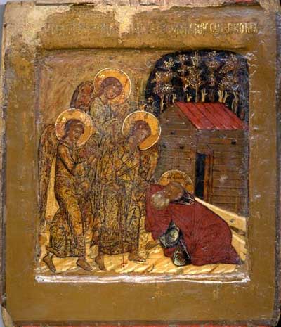 Явление Троицы преподобному Александру Свирскому