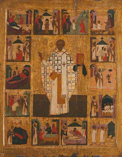 Св. Николай Угодник, с житием (Московская)  