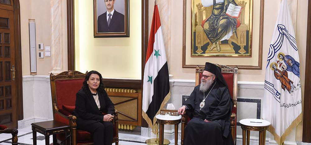 Патриарх Иоанн X принял министра местного управления и окружающей среды