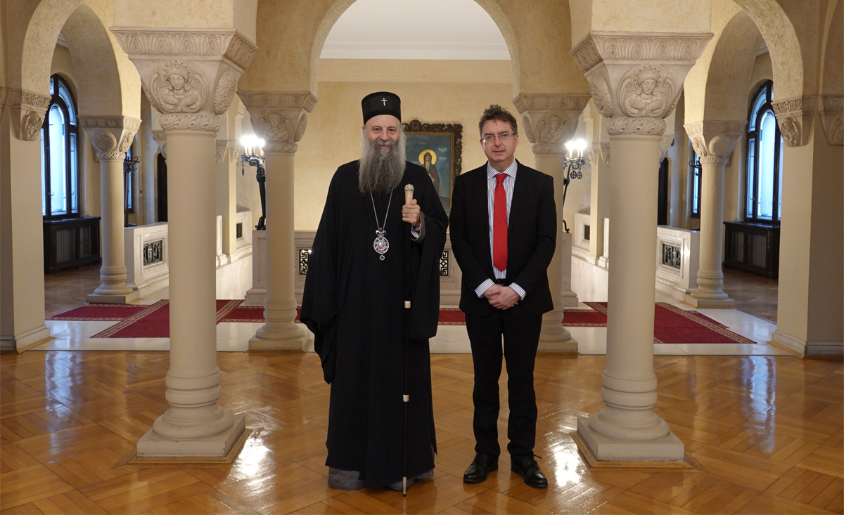 Патриарх Порфирий пообщался с новым послом Сербии в Украине