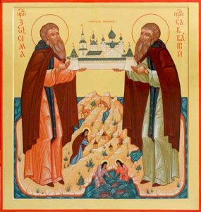 Преподобные Зосима и Савватий Соловецкие