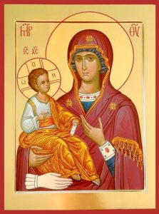 Икона Богородицы Троеручица