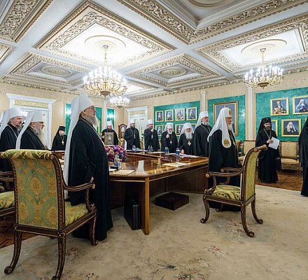 Святейший Патриарх Кирилл возглавил первое в 2025 году заседание Священного Синода
