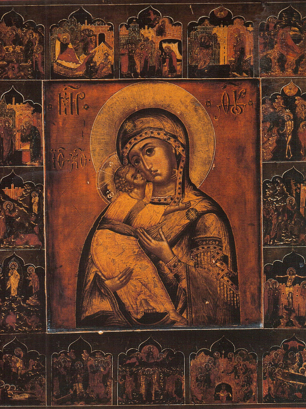 Владимирская с праздниками в 16 клеймах