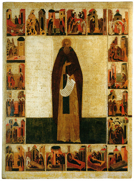 Прпдб. Сергий Радонежский, с сюжетами жития 