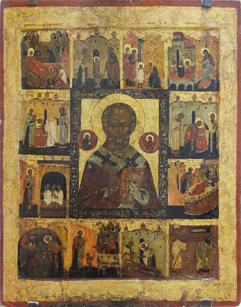 Святитель Николай Чудотворец, с житием (Обонежье)  