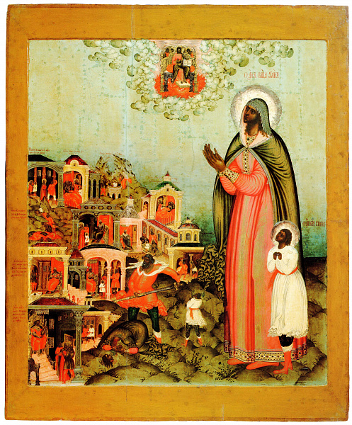 Мученики Кирик и Иулита, с житийными сценами (Костромская)  