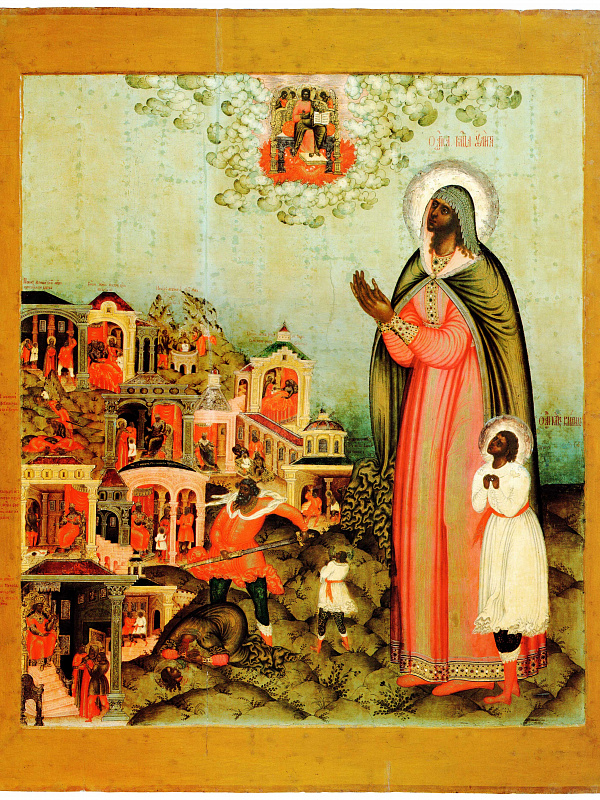 Мученики Кирик и Иулита, с житийными сценами (Костромская)  