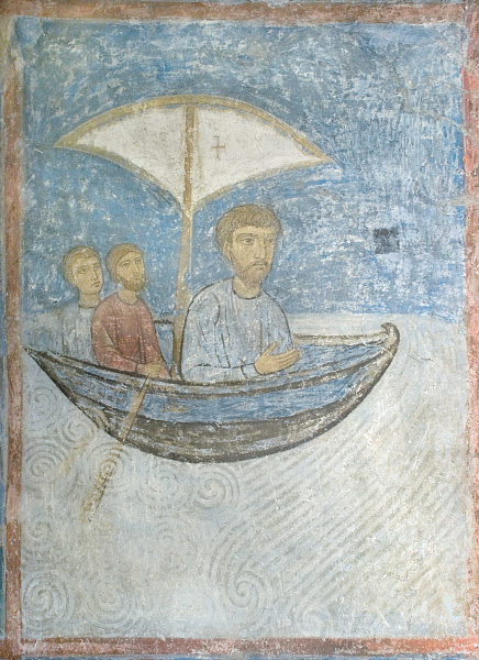 Путешествие апостола Тимофея со спутниками по морю (фреска)  
