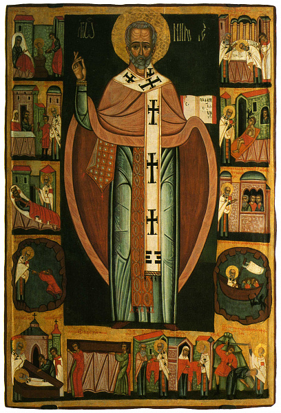 Св. Николай, архиепископ Мир Ликийских, с житием  