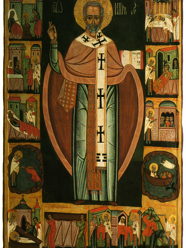 Св. Николай, архиепископ Мир Ликийских, с житием  