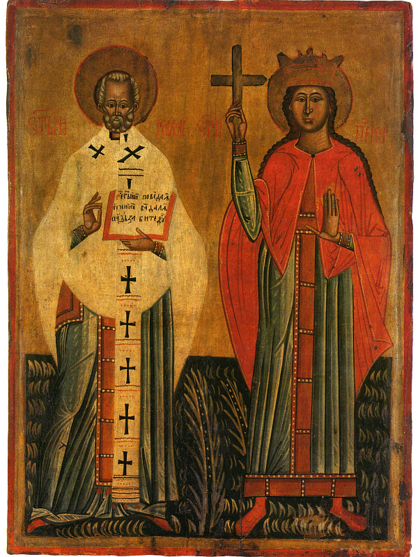 Великомученица Параскева Пятница с Николаем Чудотворцем  