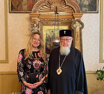 Встреча Его Высокопреосвященства с послом Греции
