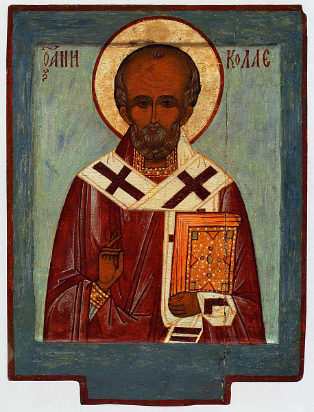 Святитель Николай Чудотворец, двусторонняя (Ростовская)  