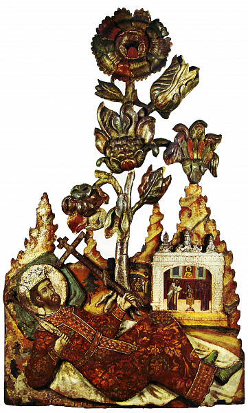 Константин Великий (резная икона) 