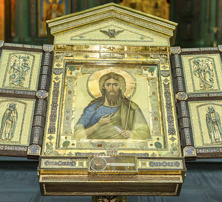 In der Hauptkirche der Streitkräfte wurde eine Ikone Johannes des Täufers geweiht
