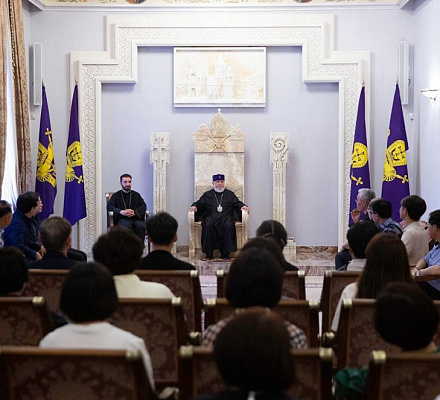 Католикос Всех Армян принял членов Методистской церкви Южной Кореи