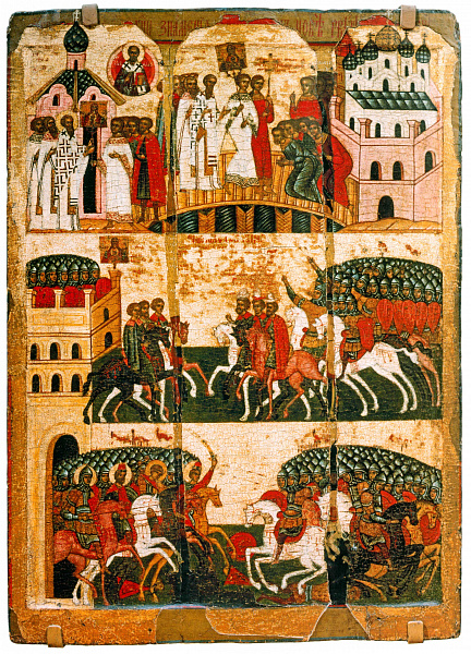 Чудо от иконы Пресвятой Богородицы «Знамение» при осаде Новгорода в 1170 г.  