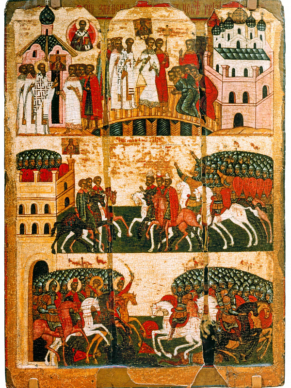 Чудо от иконы Пресвятой Богородицы «Знамение» при осаде Новгорода в 1170 г.  