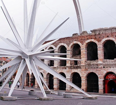 Stella di Natale a Verona: Weihnachtskometenstern in Verona