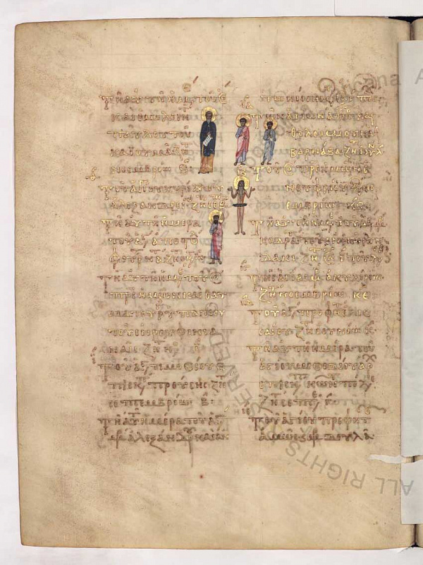 Преподобный Онуфрий Великий, книжная миниатюра 