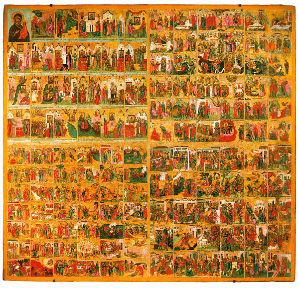 Сказание о иконе Богоматери Римской. Сошествие во ад, с клеймами. Житие св. Фотинии. Евангельские сюжеты