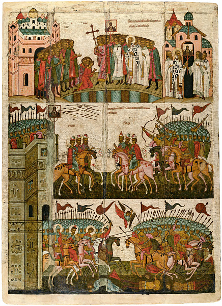 Знамение от иконы Богородицы при осаде Новгорода в 1170 году  