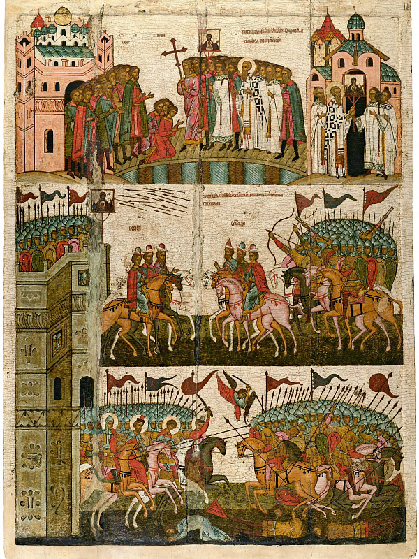 Знамение от иконы Богородицы при осаде Новгорода в 1170 году  