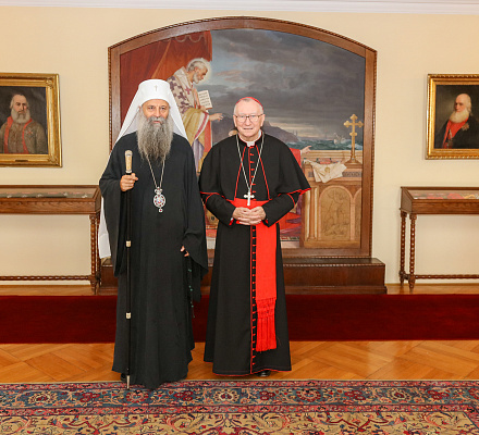 Патриарх Порфирий беседовал с кардиналом Паролином