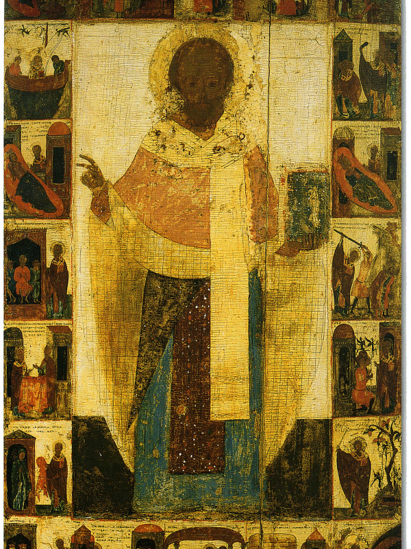 Николай Чудотворец, с житием (Костромская)  