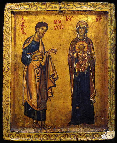 Пророк Моисей и Божья Матерь с Младенцем