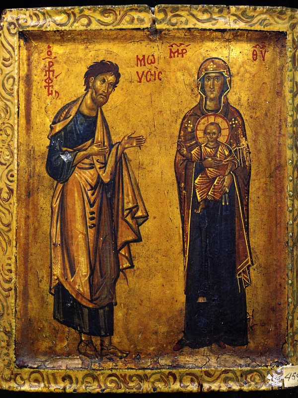 Пророк Моисей и Божья Матерь с Младенцем