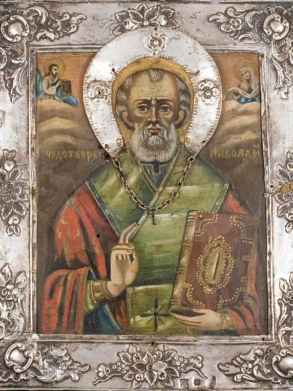 Святитель Николай Чудотворец (икона в окладе)