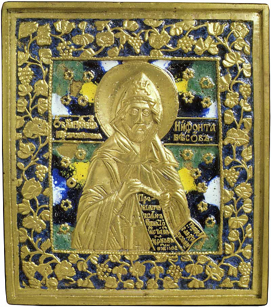 Прпдб. Нифонт Кипрский, литой образок