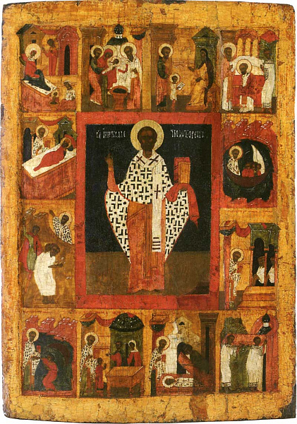 Святитель Николай Мирликийский, с житием (Тверская)  