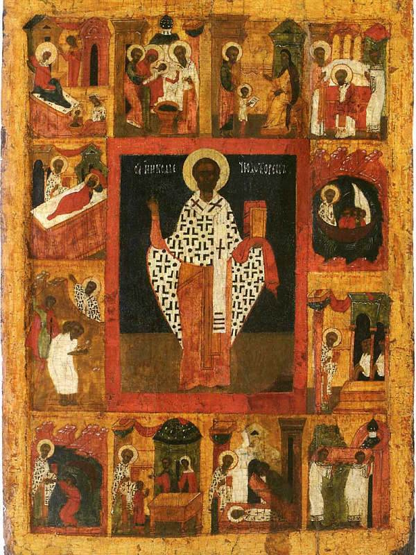 Святитель Николай Мирликийский, с житием (Тверская)  